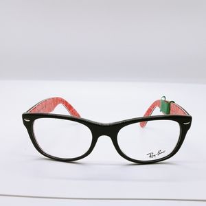 Black & orange Ray-ban Rx frames